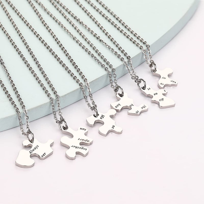 Yonhon 6 BFF Best Friend Necklace Puzzle Friendship Sister Necklace for 6 - Image 3